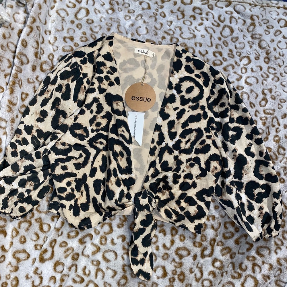 Leopard Crop Top